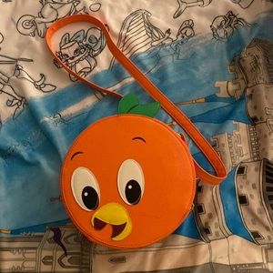 Orange bird purse and keychain